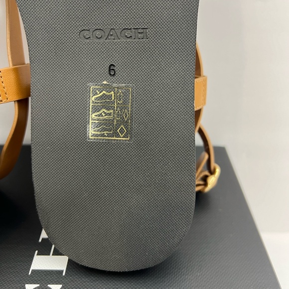 COACH SANDALS, “GRACEY LEATHER “PENNY” COLOR, WOMENS SIZE 6 B, EUR 36.5 B - Picture 16 of 16